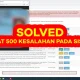 Mengatasi Error 500: Solusi untuk Menghilangkan Kode Galat pada Situs Web