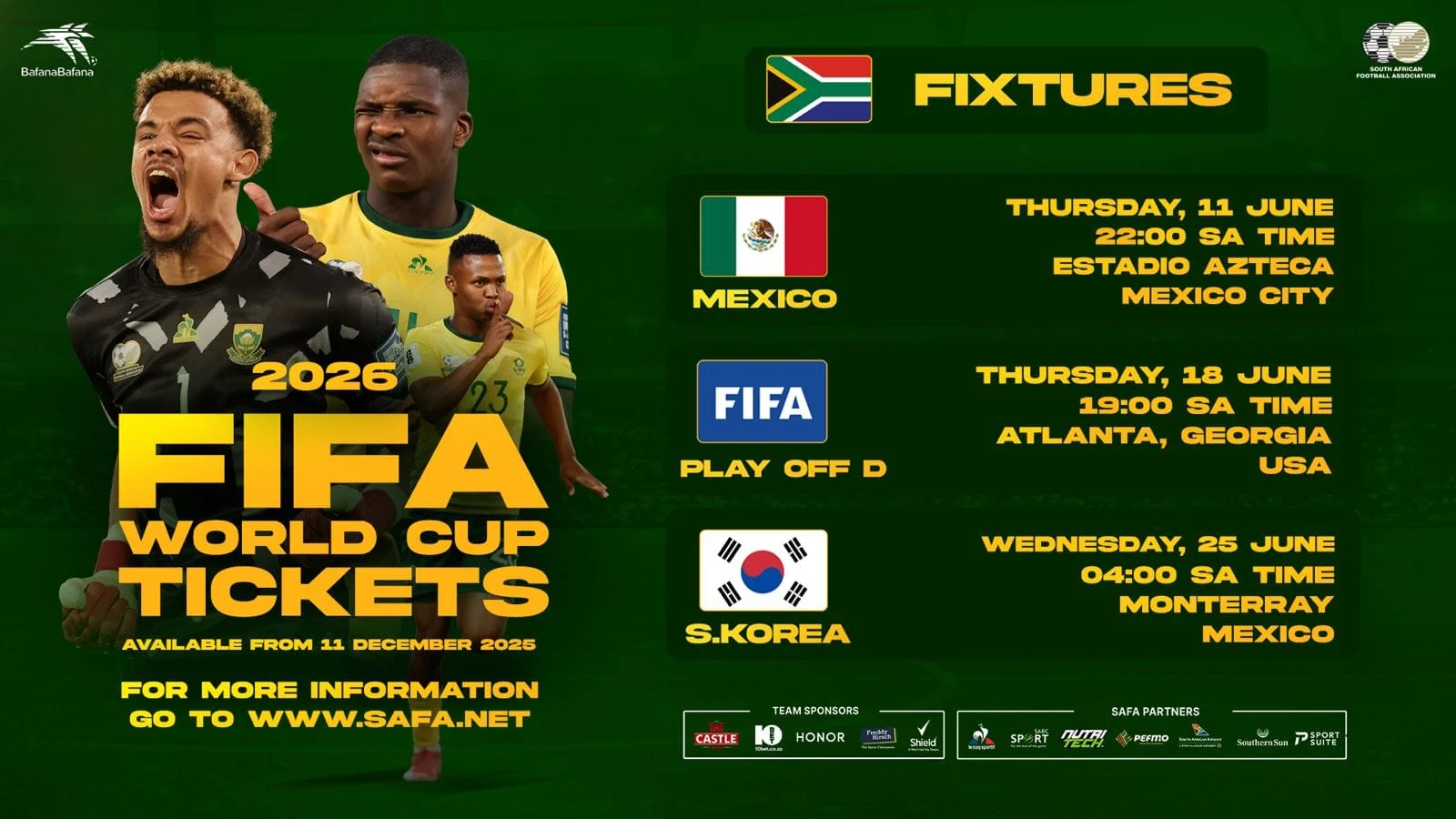 Mexico Siap Menghadapi Bafana Bafana di Piala Dunia 2026