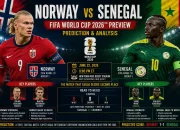 Norway Siap Hadapi Senegal di Piala Dunia 2026
