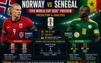 Norway Siap Hadapi Senegal di Piala Dunia 2026