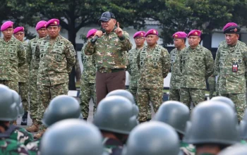 Pasukan Marinir 1 Latih Aparatur Sipil Negara Jadi Komponen Cadangan