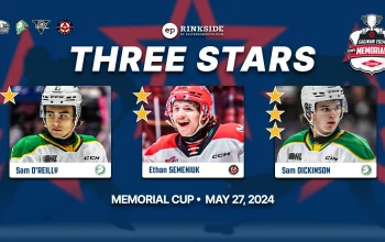 Pemain Muda Rangers, Sam O'Reilly, Dinobatkan sebagai MVP Memorial Cup