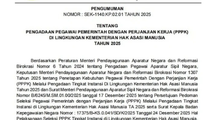 Pendaftaran PPPK Sekolah Rakyat 2026 Dibuka, Ini Informasi Gaji dan Cara Daftar