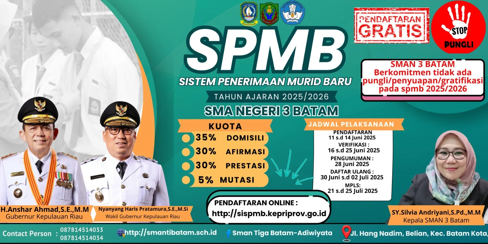 Pendaftaran SPMB Batam 2026: Syarat, Jalur, dan Cara Daftar