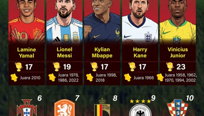 Piala Dunia 2026 dan Peringkat Terbaru: Spanyol Jadi Favorit, Timnas Indonesia Naik Peringkat