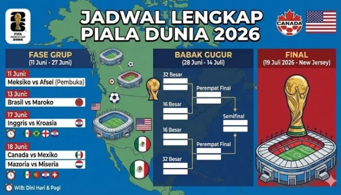 Piala Dunia 2026: Jadwal, Link Live Streaming, dan Tempat Nobar di Indonesia