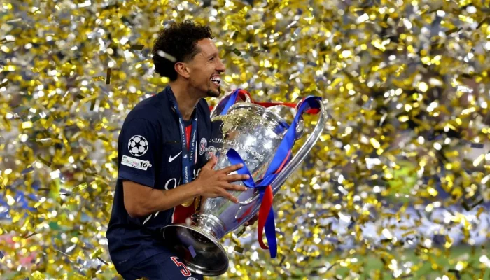 PSG Menang Lagi di Champions League, Marquinhos Beri Semangat pada Gabriel Magalhaes