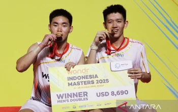 Raymond Indra dan Nikolaus Joaquin Gagal Raih Gelar Juara Indonesia Open 2026