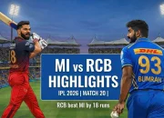 RR vs MI: Analisis Kemenangan RCB di IPL 2026 dan Rekor-Rekor Baru
