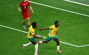 Socceroos Unggul 1-0 Atas Turki di Piala Dunia 2026