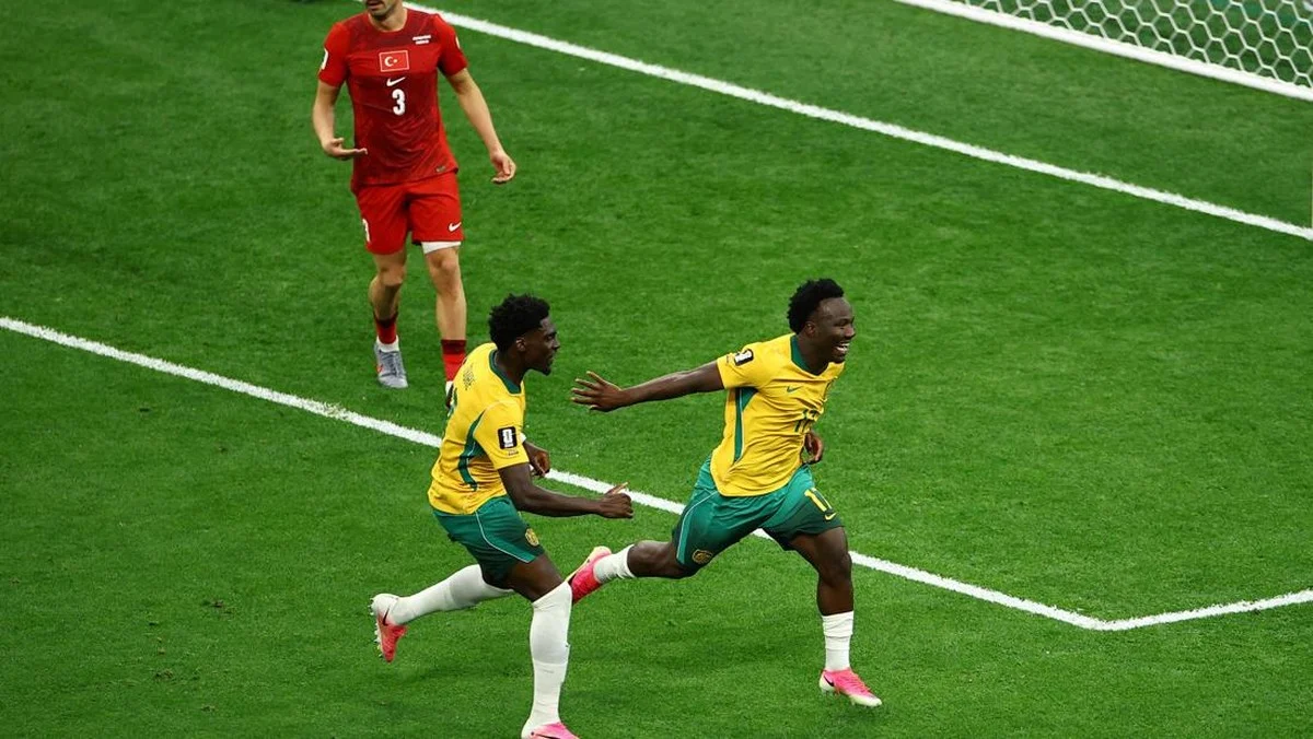 Socceroos Unggul 1-0 Atas Turki di Piala Dunia 2026