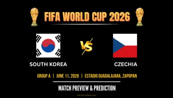 South Korea Mengalahkan Czechia 2-1 di FIFA World Cup 2026