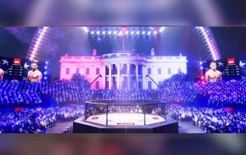 Trump Merayakan Ulang Tahun ke-80 dengan Pertarungan UFC di White House