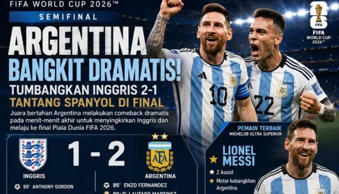 Argentina Siap Hadapi Spanyol di Final Piala Dunia 2026