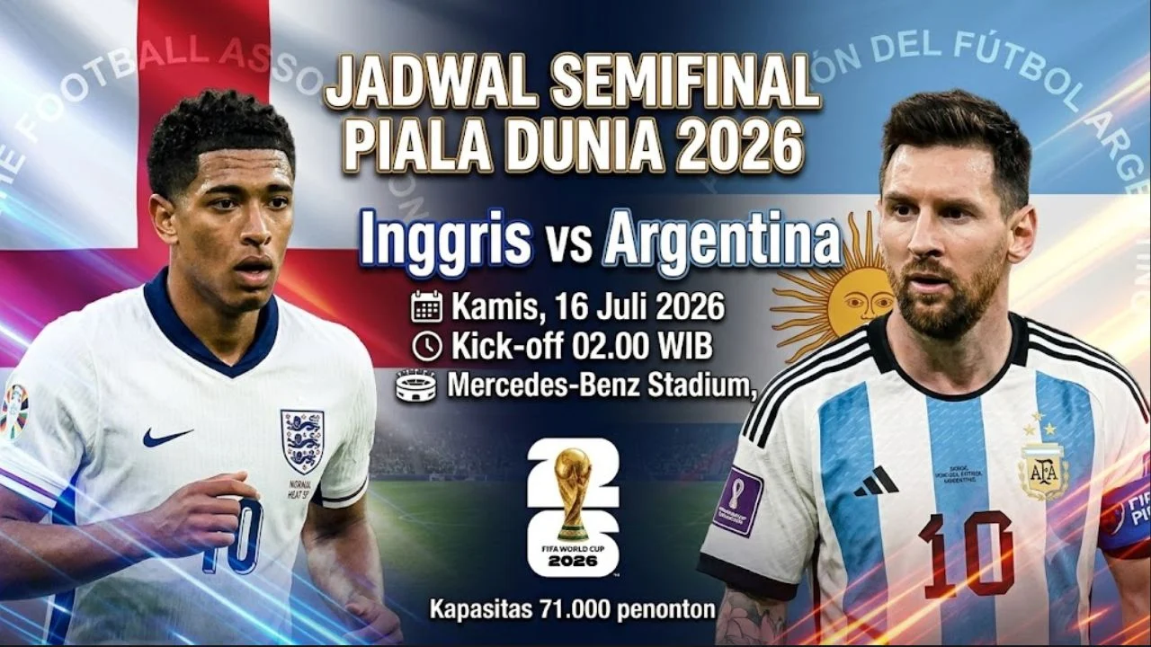 Argentina vs Inggris di Semifinal Piala Dunia 2026: Duel Sengit dengan Atmosfer Panas