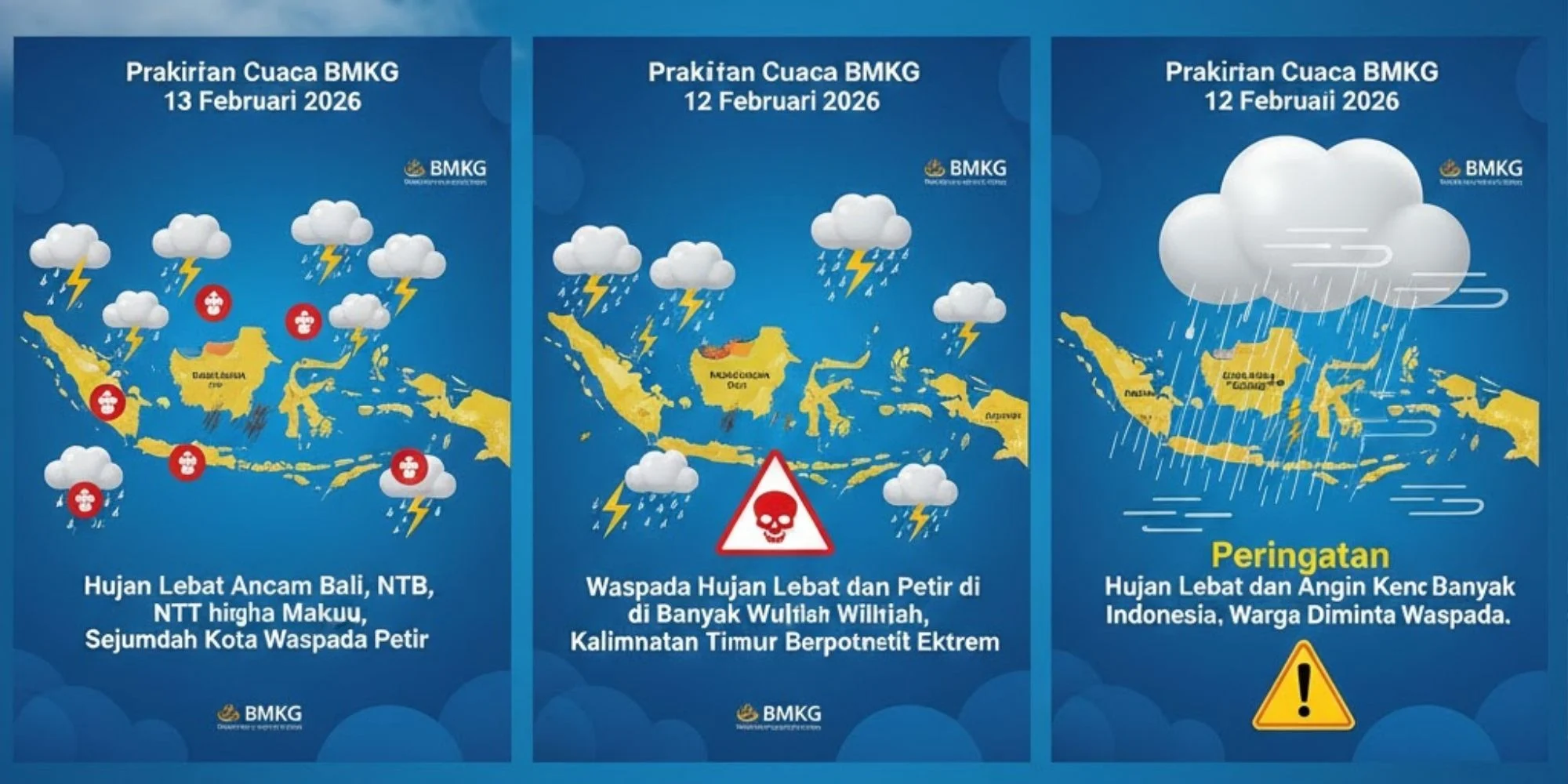 BMKG Peringatkan Hujan Lebat dan Angin Kencang di Indonesia, Berikut Wilayah yang Terkena
