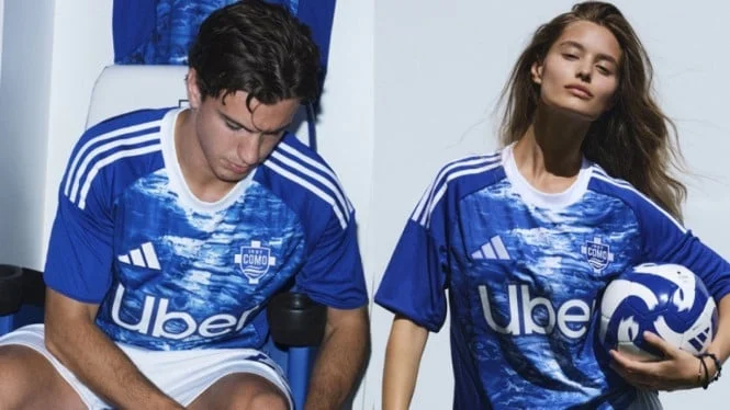 Como dan Paris Berebut Pemain Bintang, Como 1907 Luncurkan Jersey Baru untuk Liga Champions