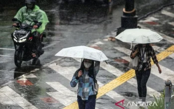 Cuaca di Pangkal Pinang dan Wilayah Lainnya Diprakirakan Hujan Ringan