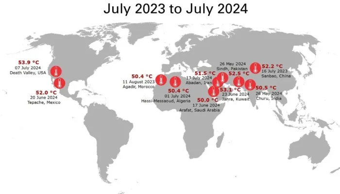 Cuaca Panas Melanda Dunia: Suhu Tembus 50 Derajat Celsius di Libya dan 40 Derajat di Jepang