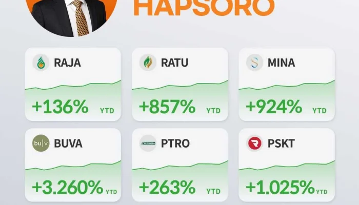 Happy Hapsoro Perkuat Pengendalian Saham di Singaraja Putra dan Raharja Energi Cepu