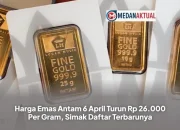 Harga Emas Antam Turun Rp26.000 per Gram, Ini Rincian Lengkapnya