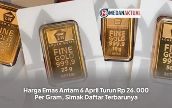 Harga Emas Antam Turun Rp26.000 per Gram, Ini Rincian Lengkapnya