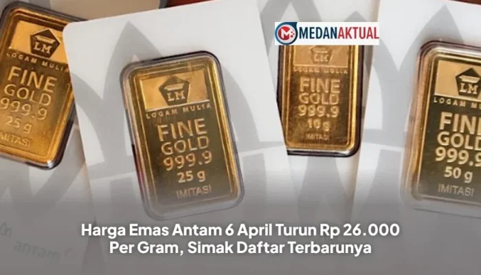 Harga Emas Antam Turun Rp26.000 per Gram, Ini Rincian Lengkapnya