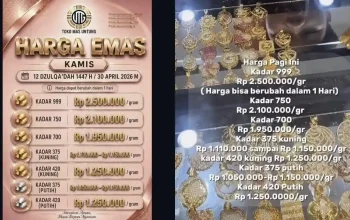 Harga Emas Perhiasan Mengalami Perubahan, Simak Informasi Terbaru