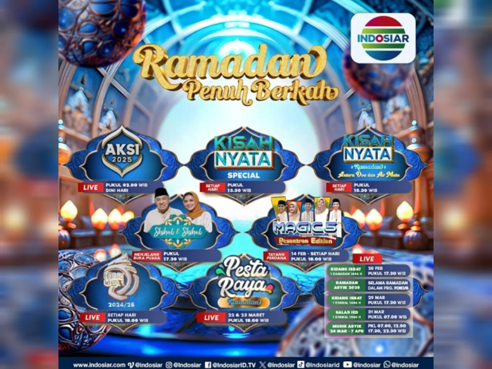 Indosiar Hadirkan Berbagai Acara Menarik, Dari Sinetron Hingga Pencarian Bakat