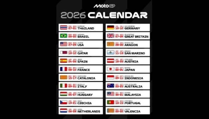 Jadwal MotoGP 2026 Belum Dirilis, Sementara Persib Bandung dan Timnas Indonesia Siap Menghadapi Tantangan Baru