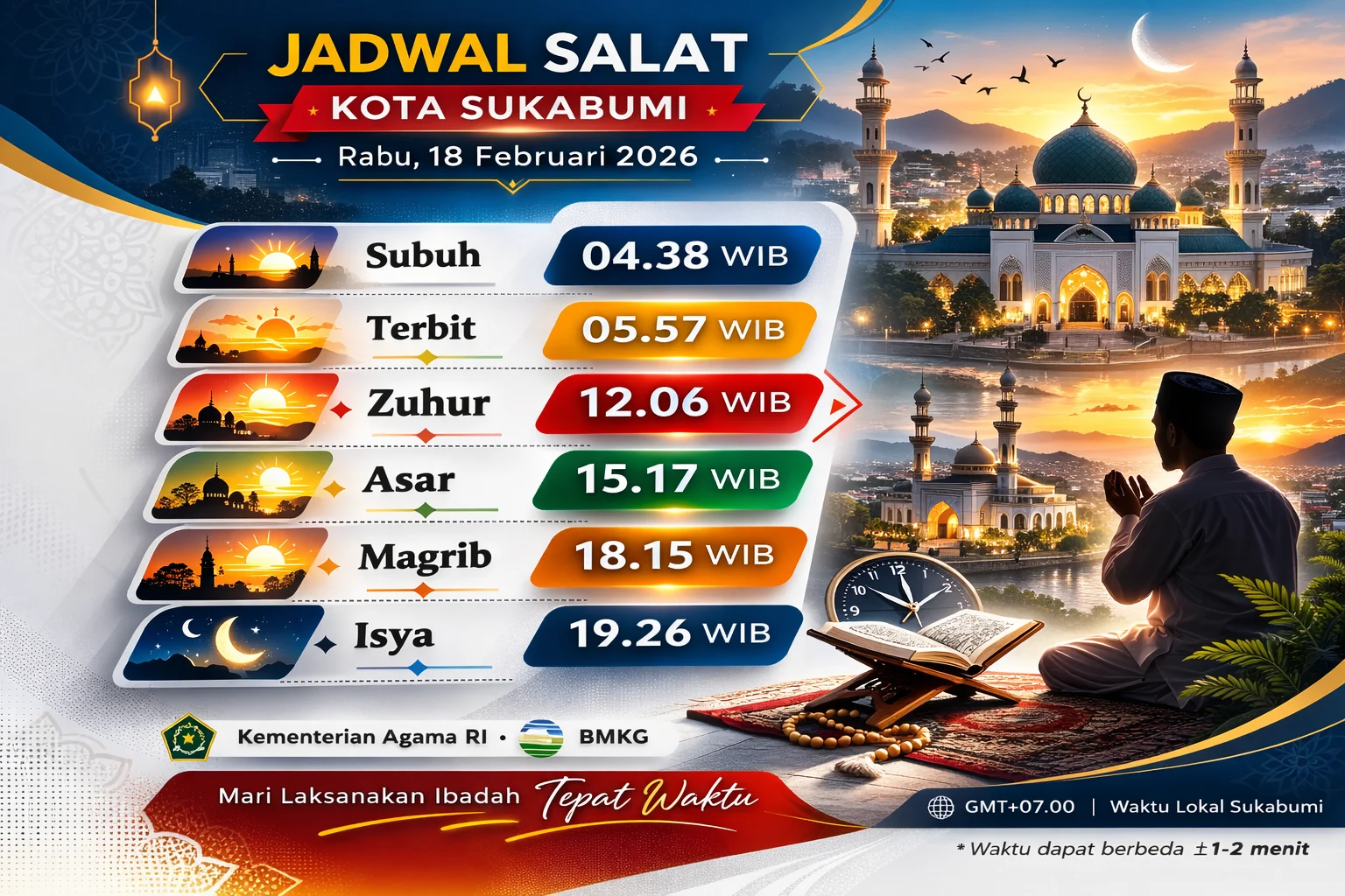 Jadwal Salat Terkini untuk Wilayah Indonesia: Informasi Penting bagi Umat Muslim