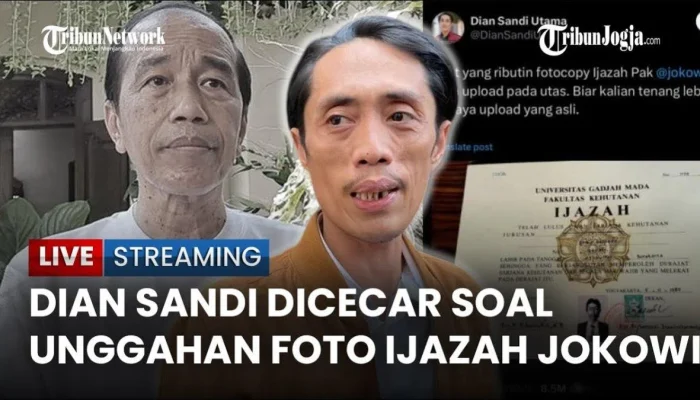 Kasus Ijazah Palsu Jokowi: Dian Sandi Utama Dituding sebagai Pengunggah Pertama