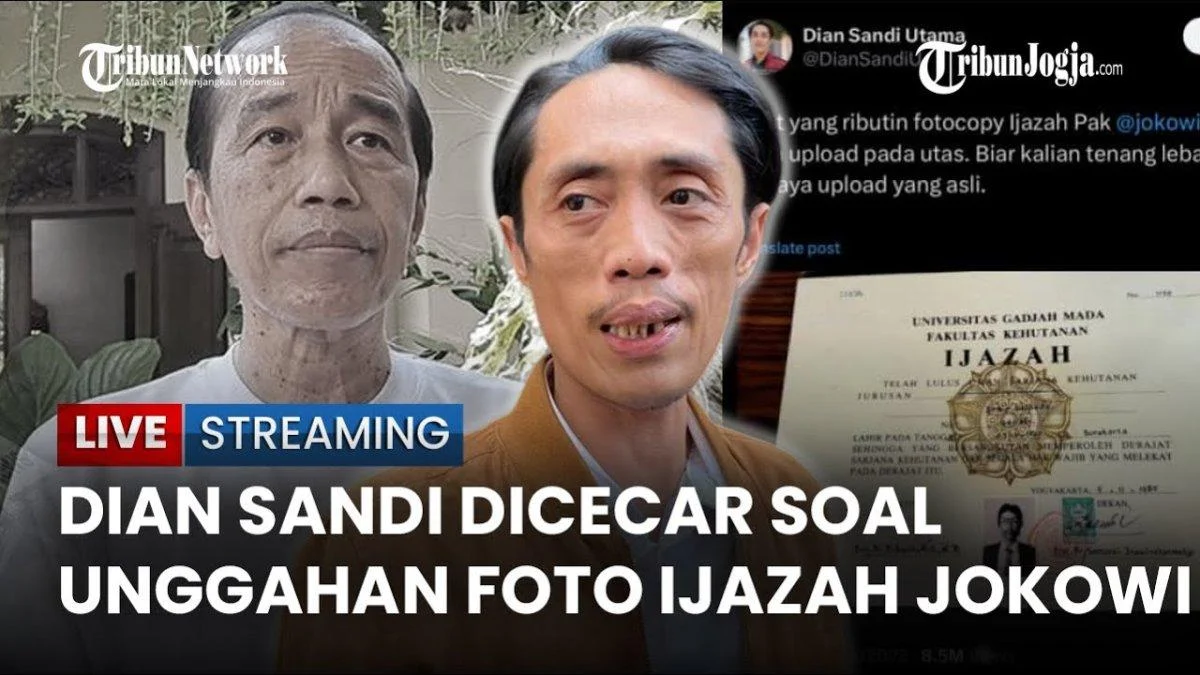 Kasus Ijazah Palsu Jokowi: Dian Sandi Utama Dituding sebagai Pengunggah Pertama