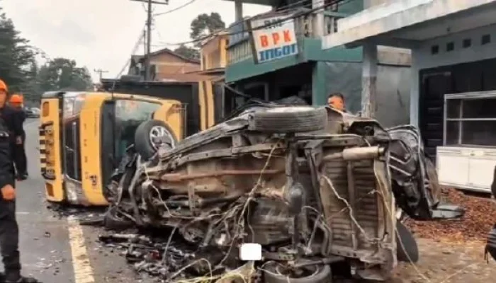 Kecelakaan Beruntun di Sibolangit Tewaskan 4 Orang, Sopir Truk Fuso Ditangkap