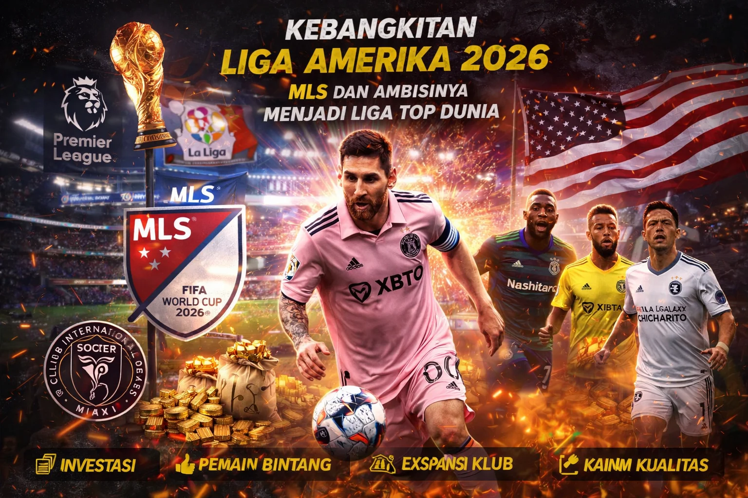Liga MLS Kembali Bergelora, Bintang-Bintang Dunia Hadir di Amerika