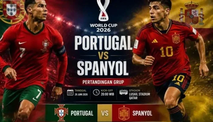 Link Live Streaming Portugal vs Spanyol di Piala Dunia 2026: Pertandingan Seru Babak 16 Besar