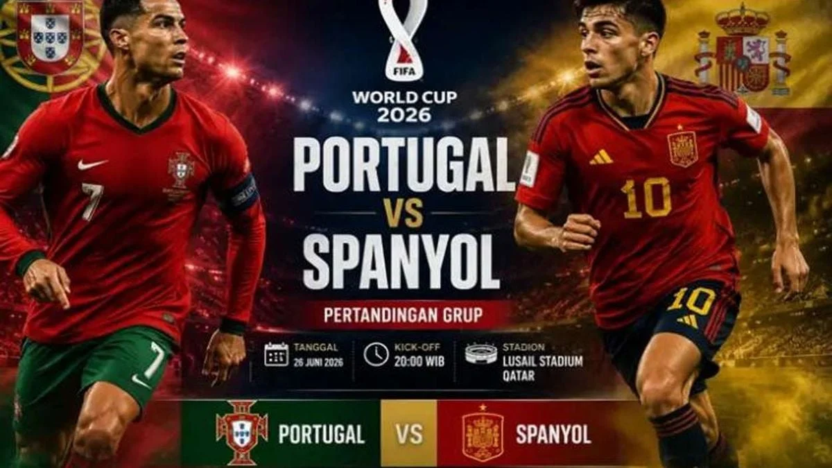 Link Live Streaming Portugal vs Spanyol di Piala Dunia 2026: Pertandingan Seru Babak 16 Besar