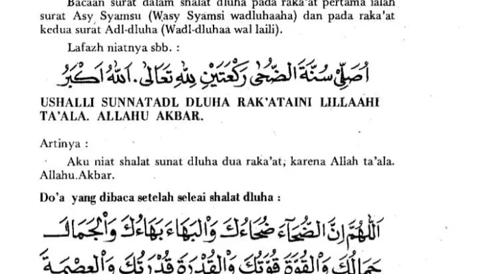 Mengawali Tahun Hijriyah dengan Doa dan Sholat Dhuha, Membuka Pintu Rezeki dan Keberkahan