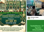 Muktamar NU ke-35 Resmi Digelar di Ponpes Tambakberas Jombang, Berikut Jadwal dan Persiapan