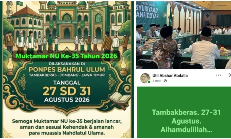 Muktamar NU ke-35 Resmi Digelar di Ponpes Tambakberas Jombang, Berikut Jadwal dan Persiapan