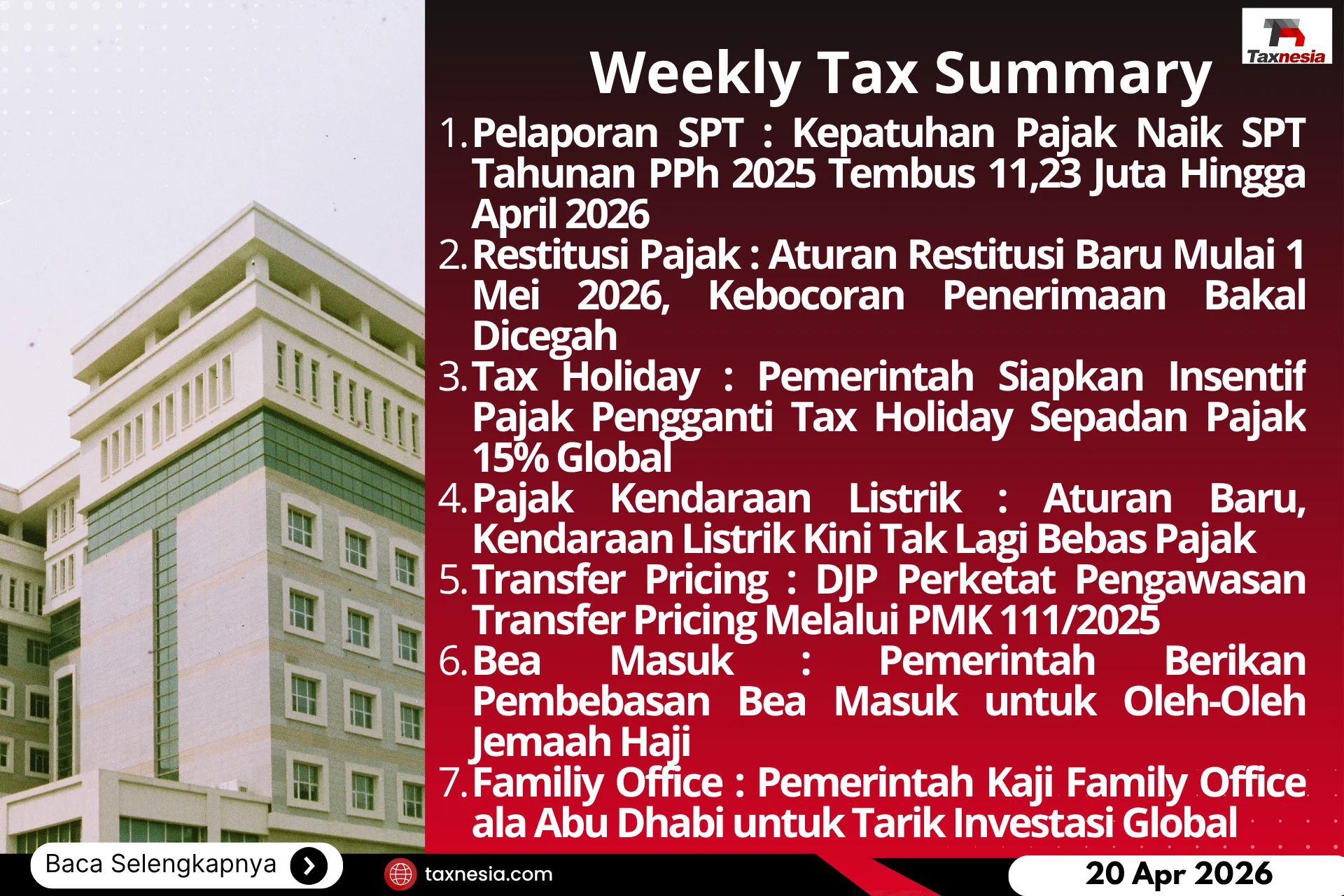 Pemerintah Bahas Tax Holiday Proyek Baterai Listrik dan Pajak Digital