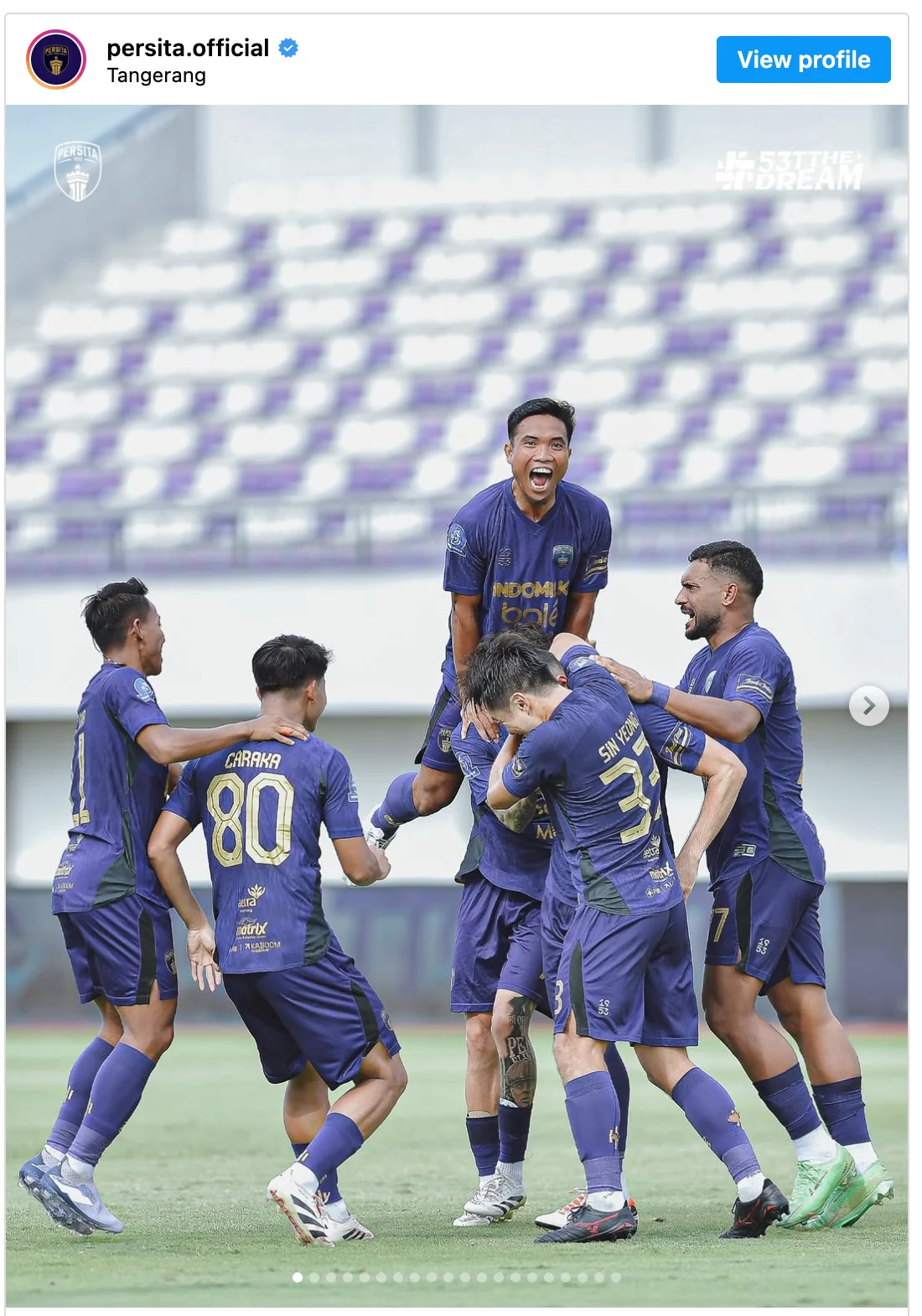 Persija Jakarta Menggulung Persita Tangerang 4-0 di Liga Indonesia