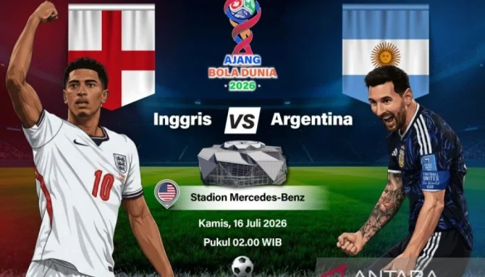 Pertandingan Sengit England vs Argentina di Semifinal Piala Dunia 2026