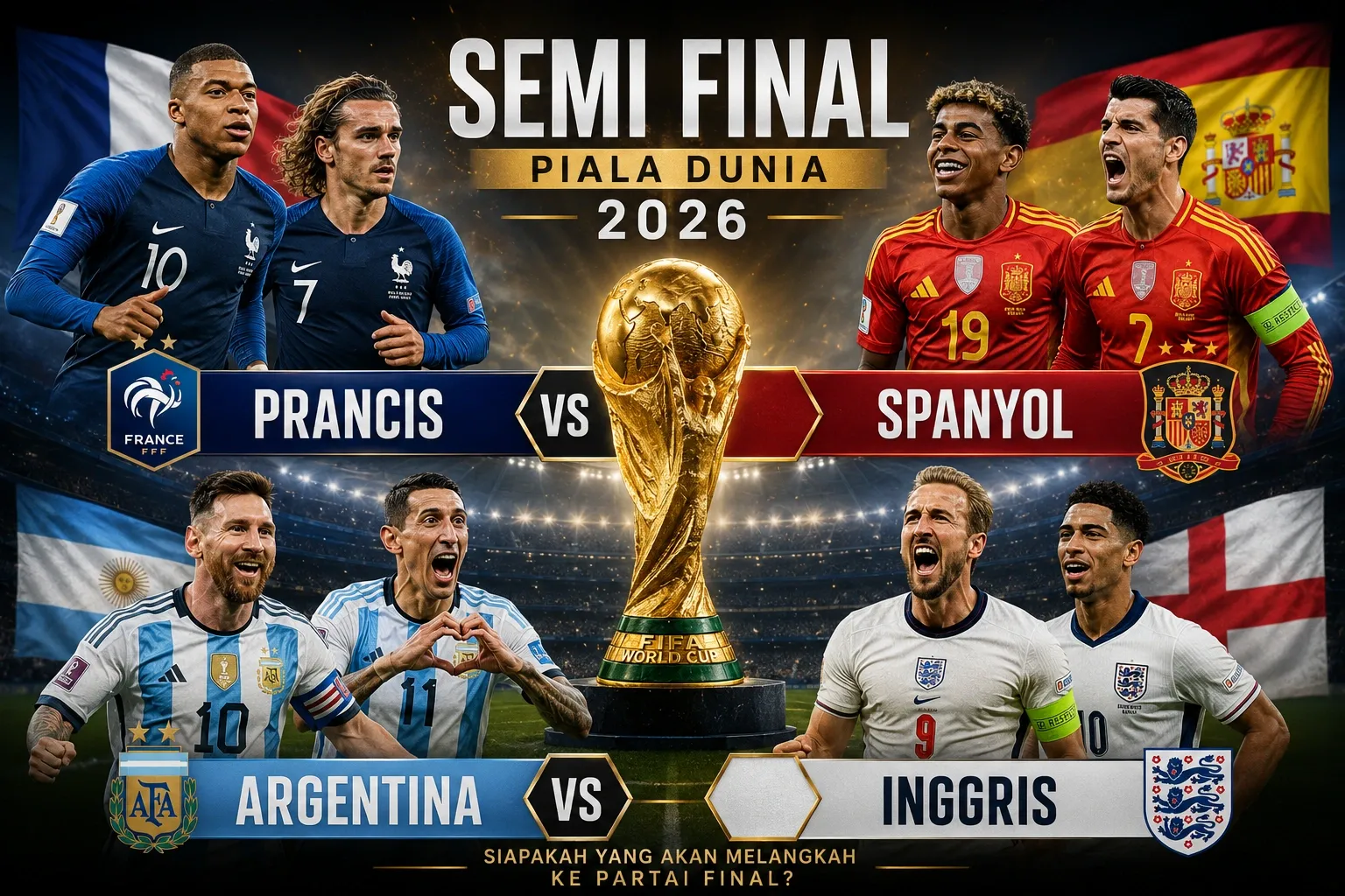 Pertandingan Sengit: Prancis vs Spanyol di Semifinal Piala Dunia 2026