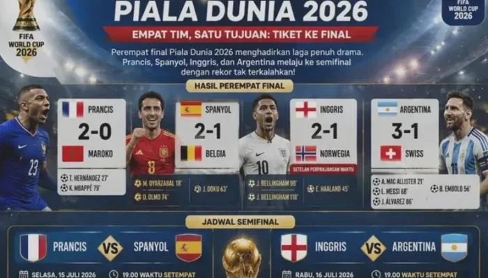 Pertarungan Sengit di Semifinal Piala Dunia: Prancis vs Spanyol