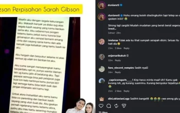Pesan Perpisahan Sarah Gibson untuk Diska Resha, Mengharukan dan Penuh Kasih Sayang