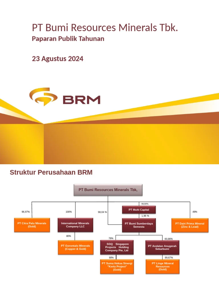 PT Bumi Resources Tbk Perkuat Portofolio Bisnisnya