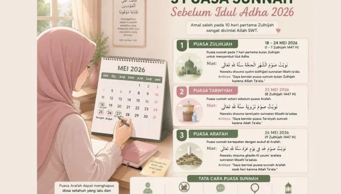 Puasa Sunnah di Bulan Juli 2026: Jadwal, Niat, dan Keutamaan
