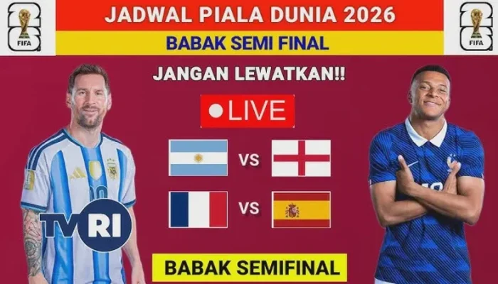 Siaran Langsung Semifinal Piala Dunia 2026: Prancis Vs Spanyol, Tonton di TVRI