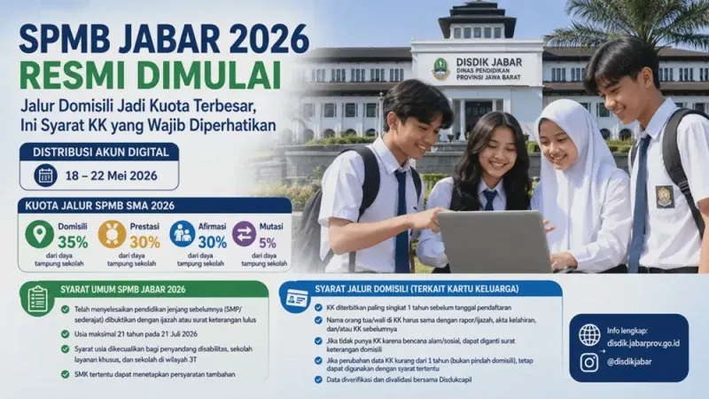 SPMB Jabar 2026: Informasi Terbaru dan Cara Cek Hasil Seleksi